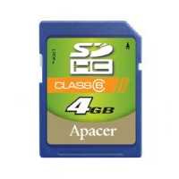  - Apacer SecureDigital High Capacity card 4GB Class6
