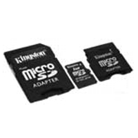  - KINGSTON MicroSD Card 1GB + 2 adapter