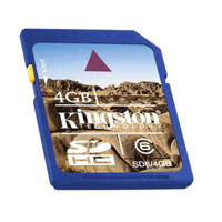  - Kingston SD High Capacity card 4GB Class6